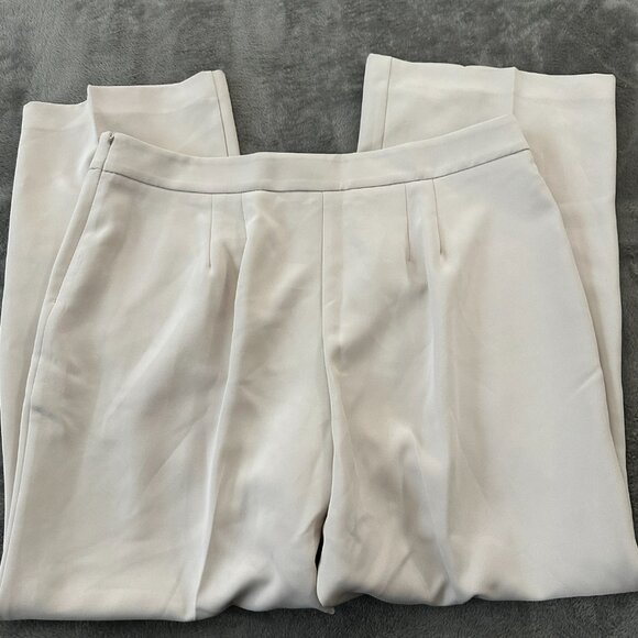 Ann Taylor The Side Zip Pant in Fluid Crepe Wide Leg Trousers Curvy Women's 18 - Picture 9 of 9